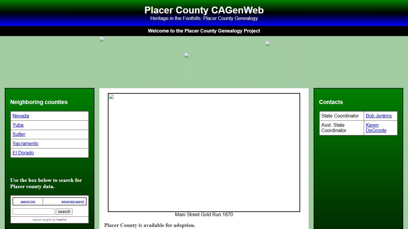 Placer County CAGenWeb